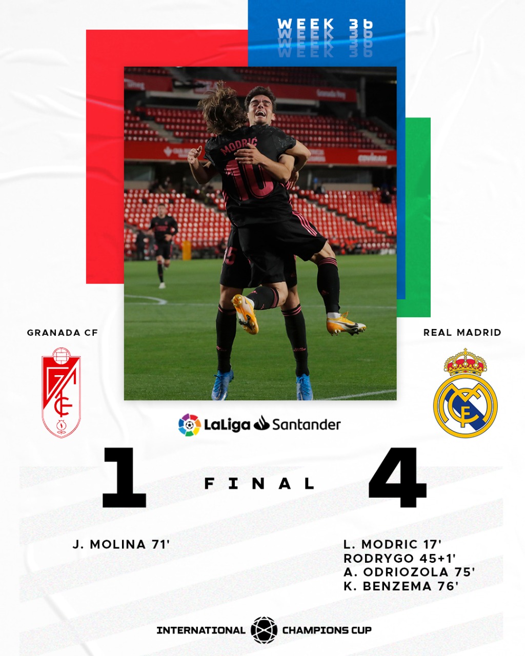 International Champions Cup Real Madrid Take A Crucial 3 Points To Go Second On The La Liga Table Can They Catch Cross Town Rivals Atleti T Co Zplxfyr4qh Twitter