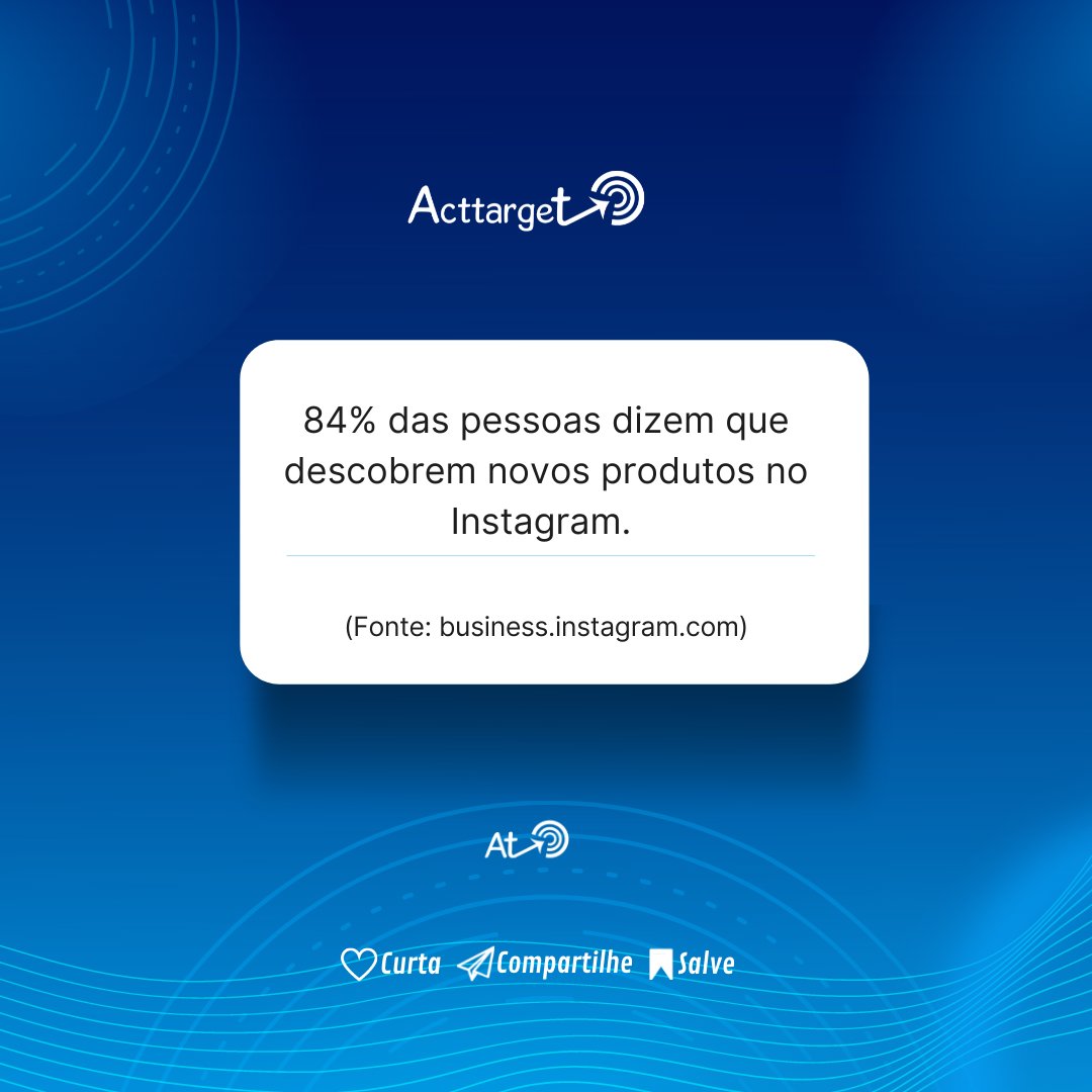 acttarget's tweet photo. Me conta, você usa o #Instagram para promover seus #produtos e #serviços?

.
#negociodigital #mktdigital #afiliados #negociodesdecasa #autoridadedigital #empreendedorismo #dicasafiliadosiniciantes #afiliadoiniciante #afiliado #publicidadeepropaganda #negociodesucesso #empreender https://t.co/UsIJEFjhw5