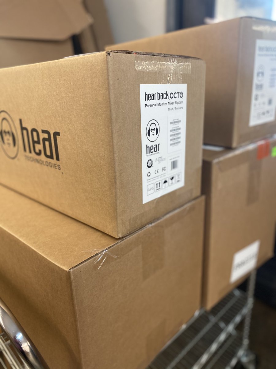 Hear_Back's tweet photo. More Hear gear headed out the door! We love to see where our cue systems travel to help musicians around the world 🎧
Our gear: https://t.co/NPWa8TNbq0 ➡️ Products
#hearback #audio #music #cuesystem #monitoring #av #recording #tecordingstudio #newgearday #recordingengineer https://t.co/GO6hQLDDrw