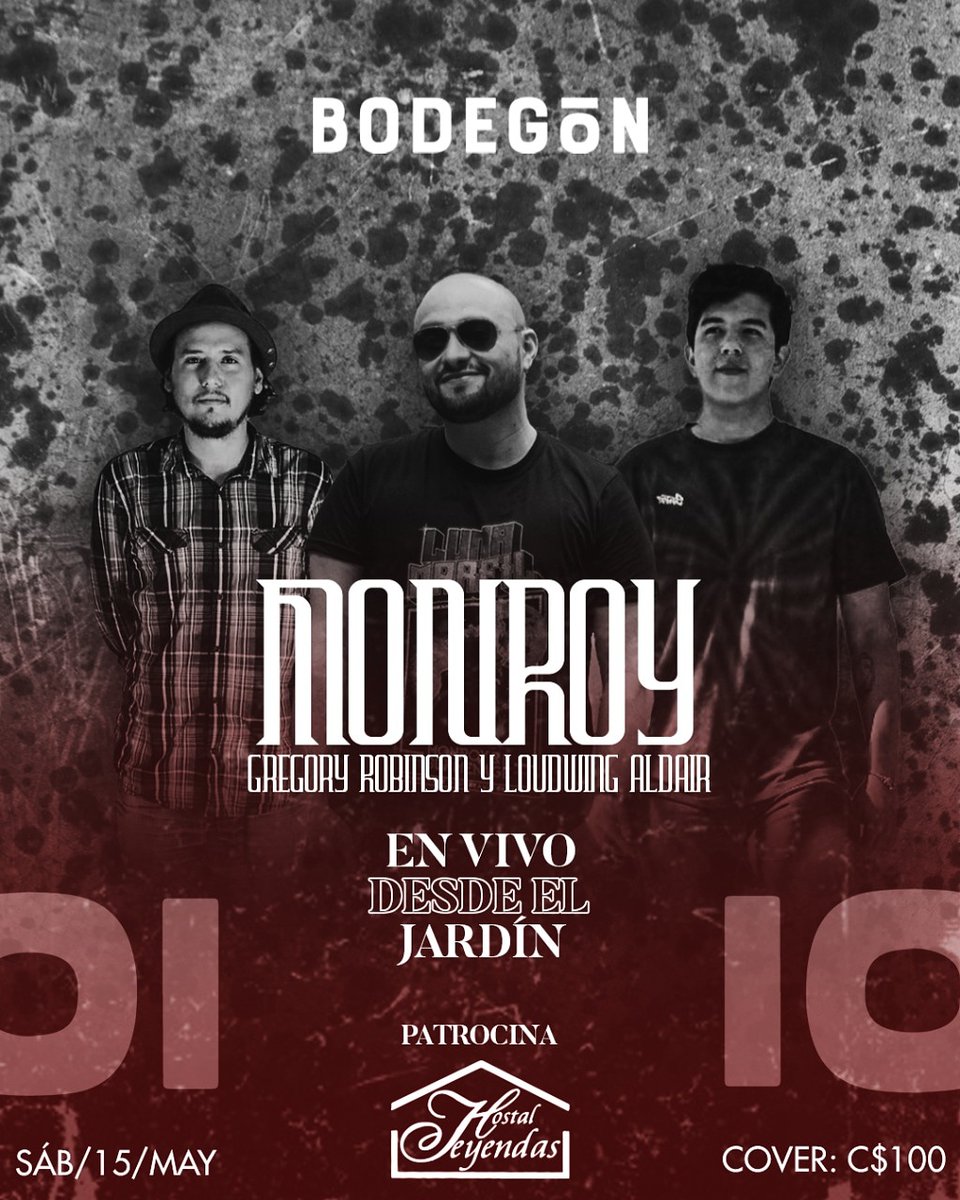 Este 15 de mayo en "El Bodegón "
<a href="/LoudAldair/">loudwing</a> y Gregory Robinson