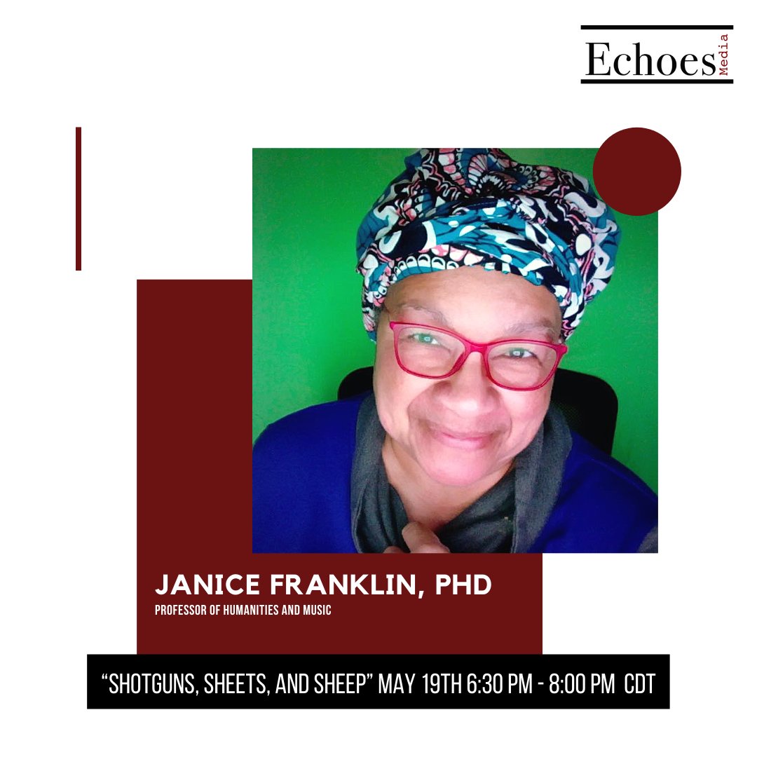 echoesmedia1's tweet photo. Register NOW for our 3rd annual live event on #Zoom with Dr. Janice Franklin. In this presentation, Dr. Franklin breaks down the history of lynching and how it continues to impact our community today. 

Register at the link in our #linktree in our bio.
#EchoesMedia1 #VirtualLive https://t.co/aZD7HdTiVc
