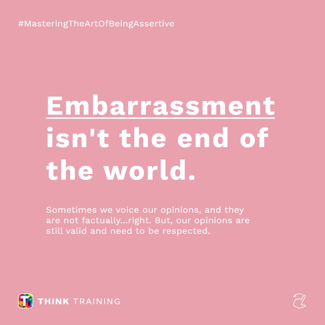 Think_Executive's tweet image. 👋 Any introverts here? Being a “quiet one” can make it difficult and uncomfortable to be assertive, here are some tips for being more assertive as an introvert.

#Assertiveness #ThinkTraining #MasteringTheArtOfBeingAssertive #CourseOfTheMonth