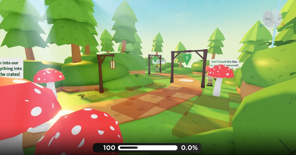 Ban3k_'s tweet image. Working on my first official obby! Escape the Forest obby. #RobloxDev #RobloxObby I was Inspired to create an obby from @PACKSTABBERYT many obstacle courses on Roblox. #Roblox