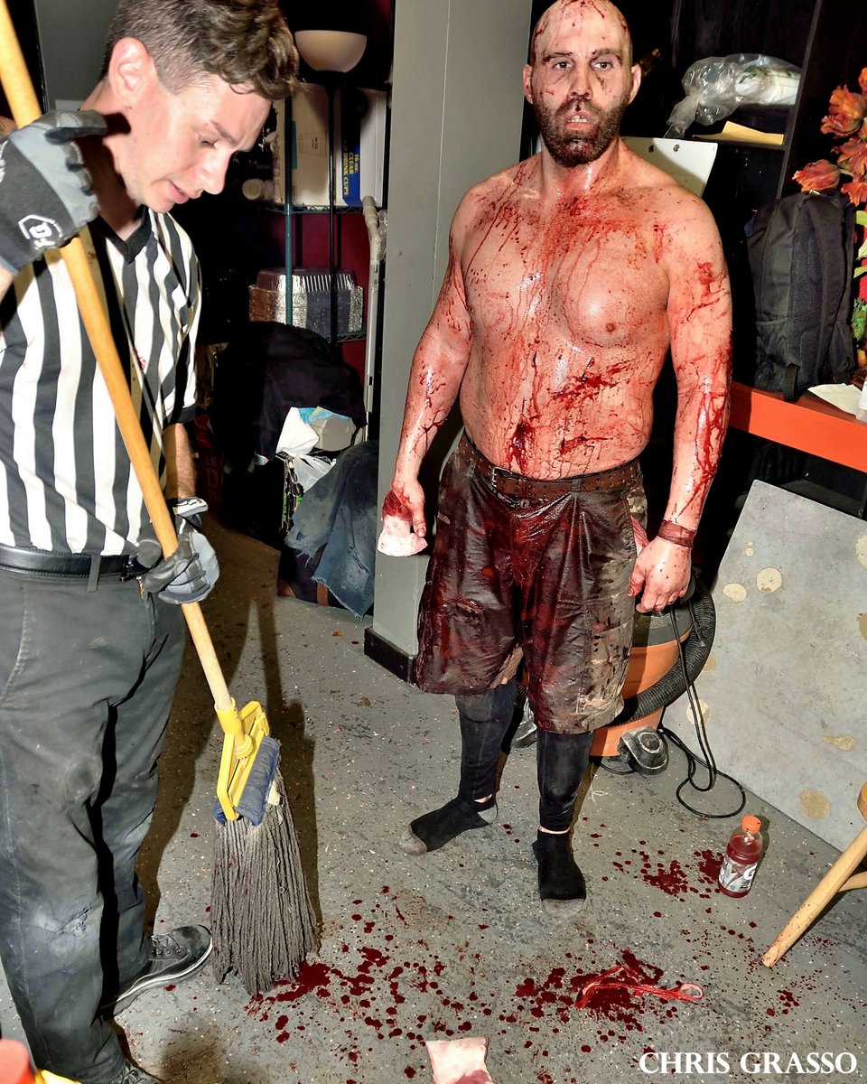 Ringsideguy's tweet photo. #MDKDay #mdk @GCWrestling_ This is from #NGI2 after @thekingnickgage wins in the 2nd round against #DaisukeMasaoka (Gage isn't happy with me as I'm trying to give him a bandage in the 2nd picture to stop the bleeding) 9-16-17 https://t.co/pbzR5NZXWJ