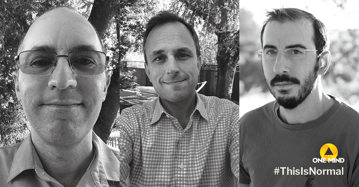 OneMindOrg's tweet image. Members of our team shared their honest experiences around mental health to show that #ThisIsNormal. Share your story and a B&amp;amp;W selfie, and @TotalBrainInc will donate $5 to One Mind for each of the first 1k participants. Learn more: onemind.org/news/this-is-n… 
#MentalHealthAwareness
