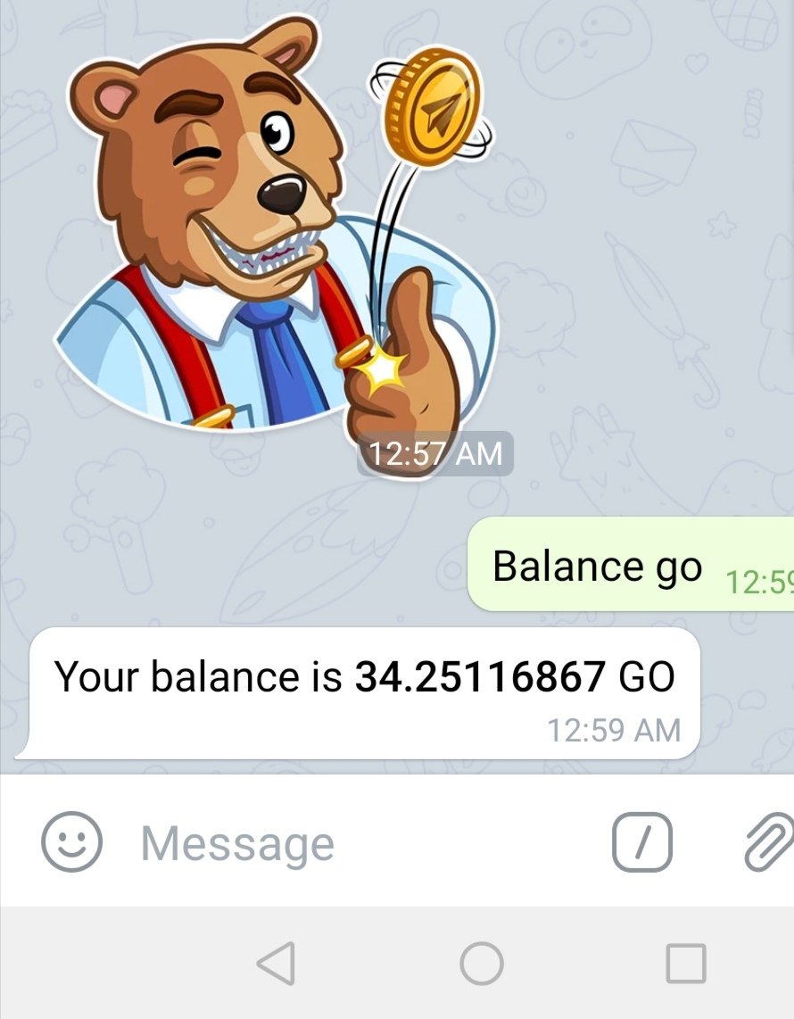 ikegochain's tweet photo. Try @turbo_wallet bot which runs on @go_chain. Very excellent way to send money and tips on any cryptocurrency!! Check it out on Telegram. https://t.co/kijumyGewv