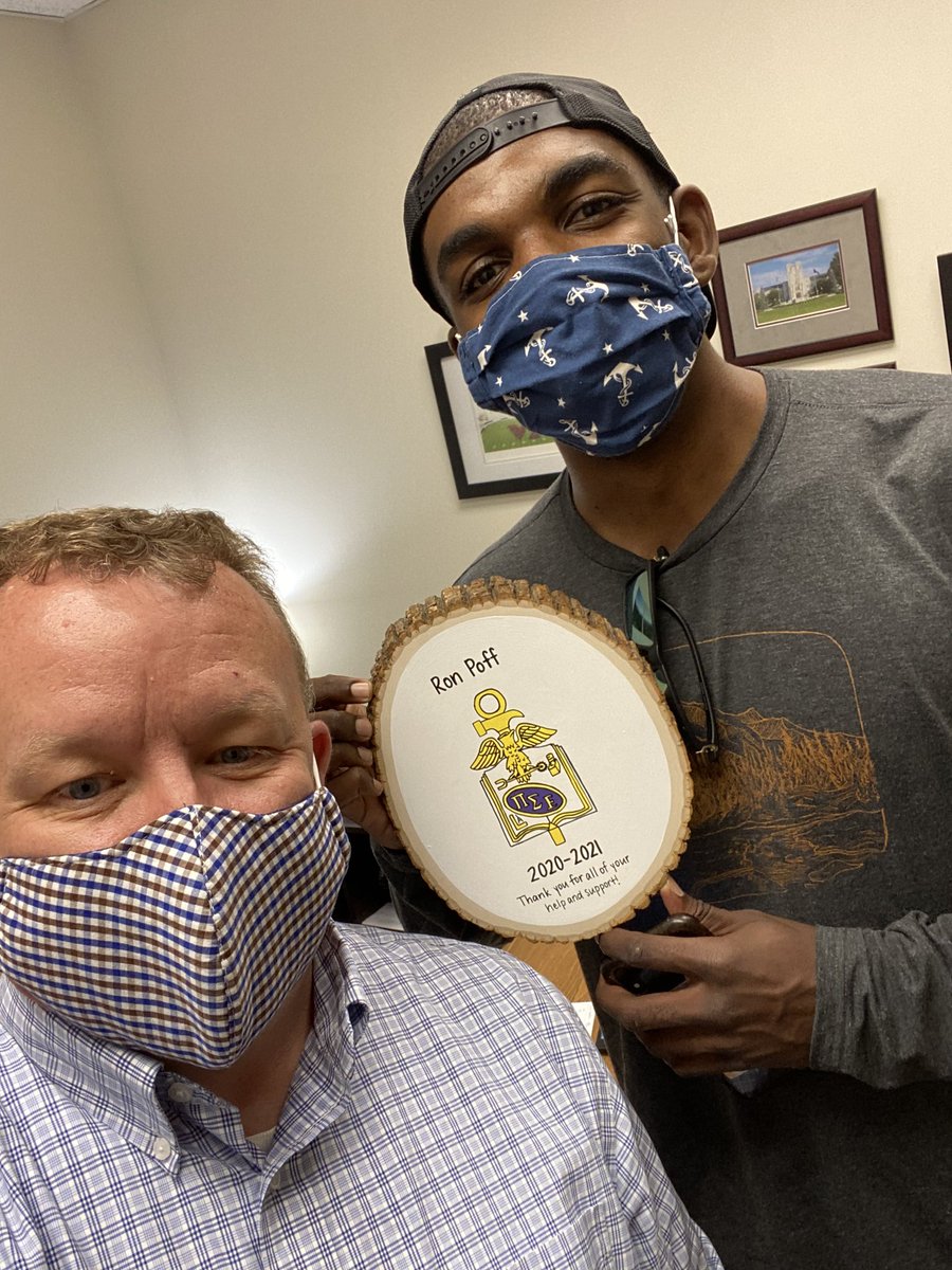 So very proud of my PSE Family. ❤️
I was honored today to get a visit from my <a href="/PSE/">Pi Sigma Epsilon</a> brother &amp; President Myles Williams &amp; receive this awesome gift. 

THANK YOU Myles &amp; the entire <a href="/pse_vt/">PSE Delta Epsilon</a> Chapter for giving me the opportunity this year! #hokies 
#sales #marketing #management 🇺🇸