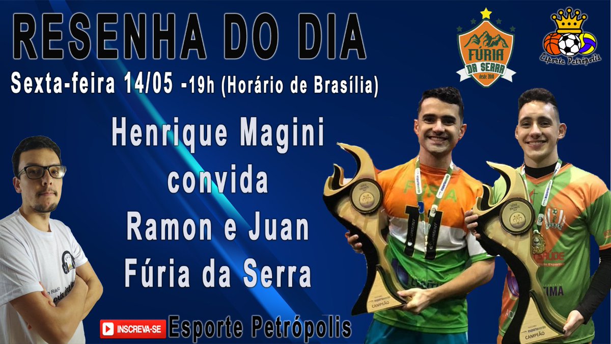 webradioep's tweet photo. Amanhã  tem resenha furiosa!

Inscreva-se no canal da Rádio Esporte Petrópolis no YouTube e ative as notificações.

#esportepetropolis https://t.co/edpowjZoDO