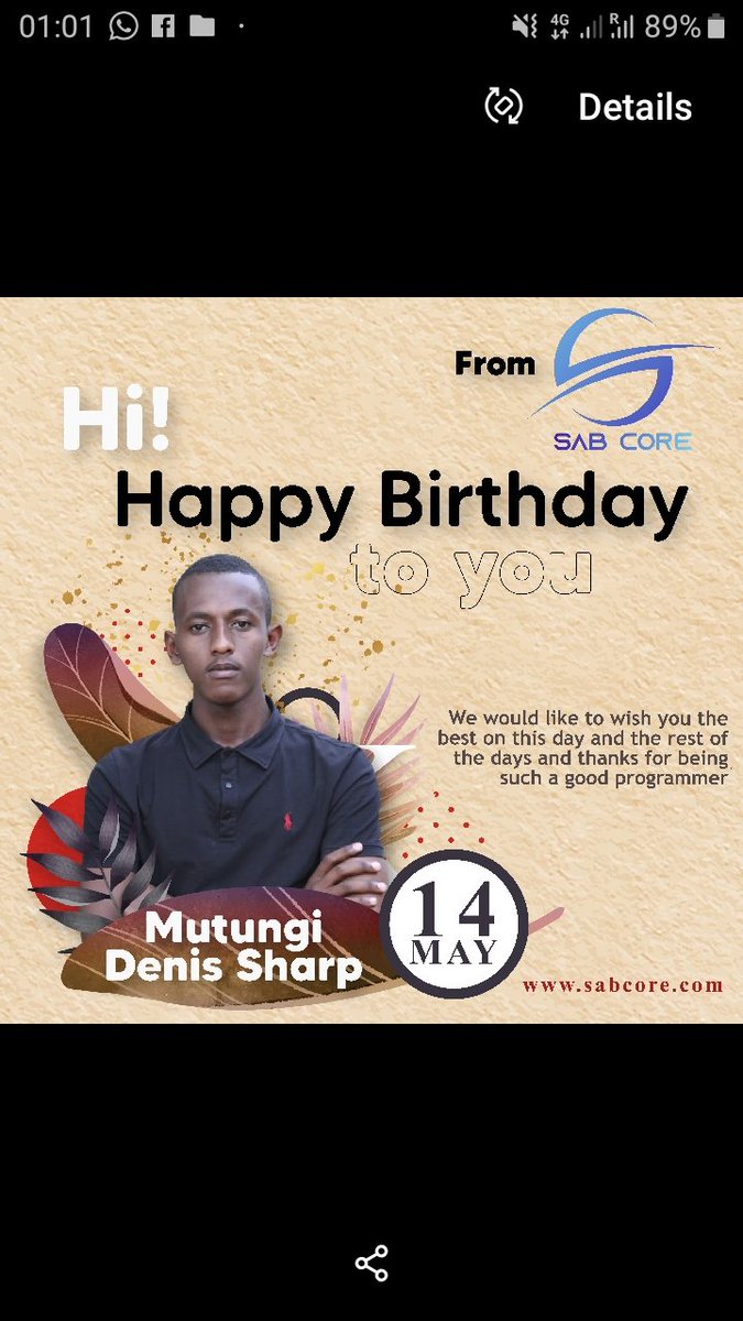 SabTechnologies's tweet image. We celebrate you today @mutungi_sharp . Stay blessed!