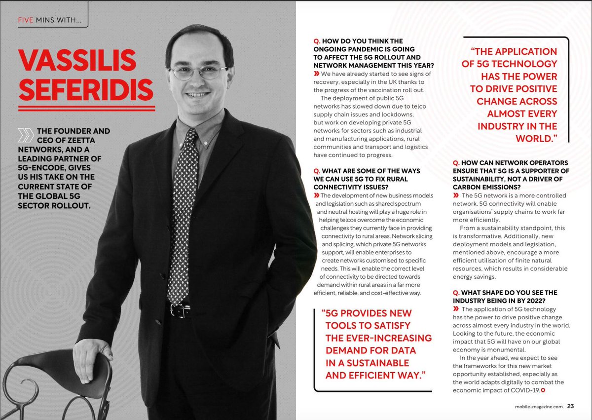 In this month's issue of @mobile_mag, our CEO shares his views on the current state of the global 5G rollout and what to expect for the rest of the year.

lnkd.in/drkknhR