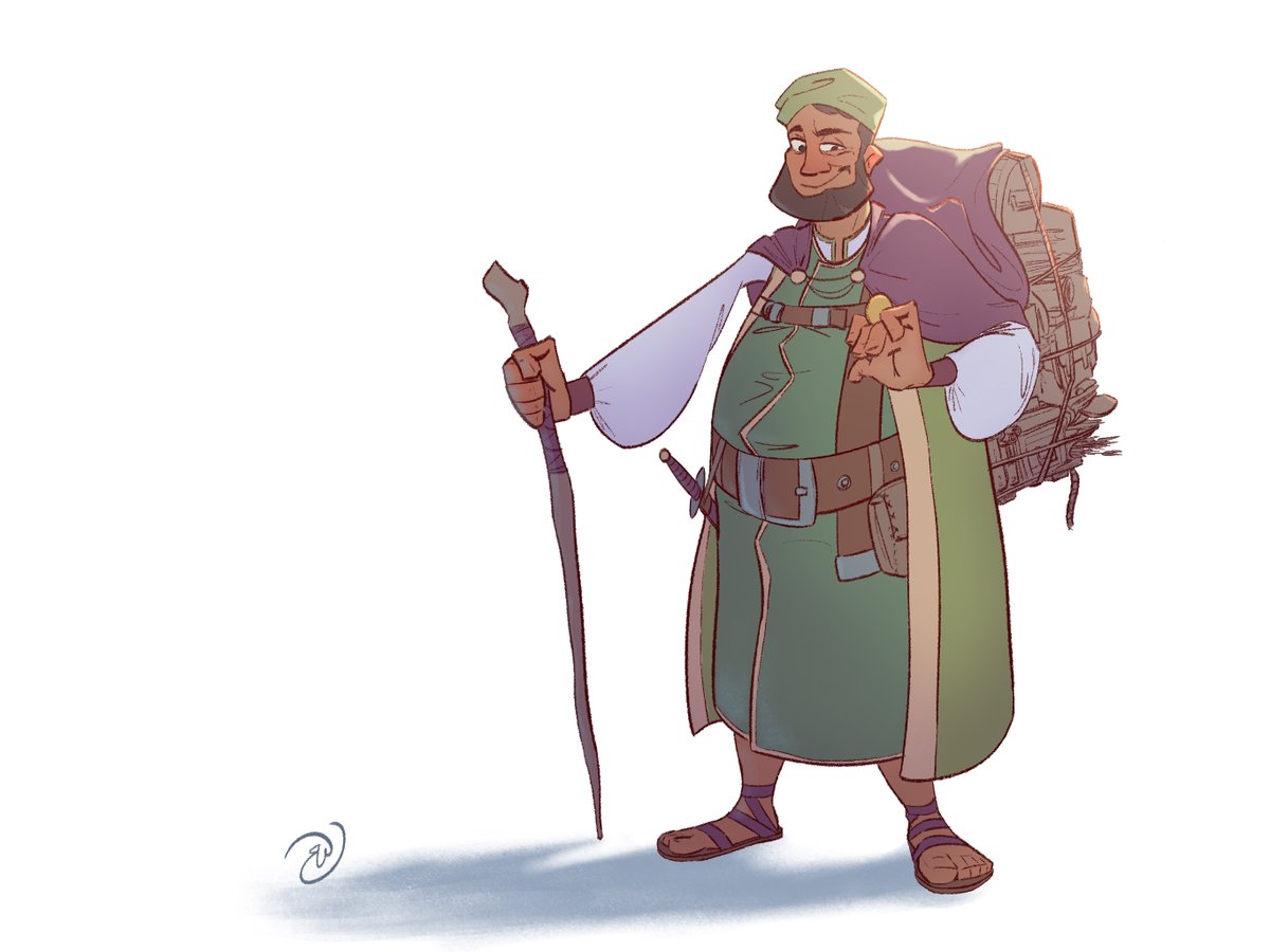 irrelevantevan's tweet photo. Merchant.

#characterdesign #characterart #merchant #illustration #fantasyart #dnd #npc #dungeonsanddragons #procreate #commission https://t.co/HUbnOcWDzs