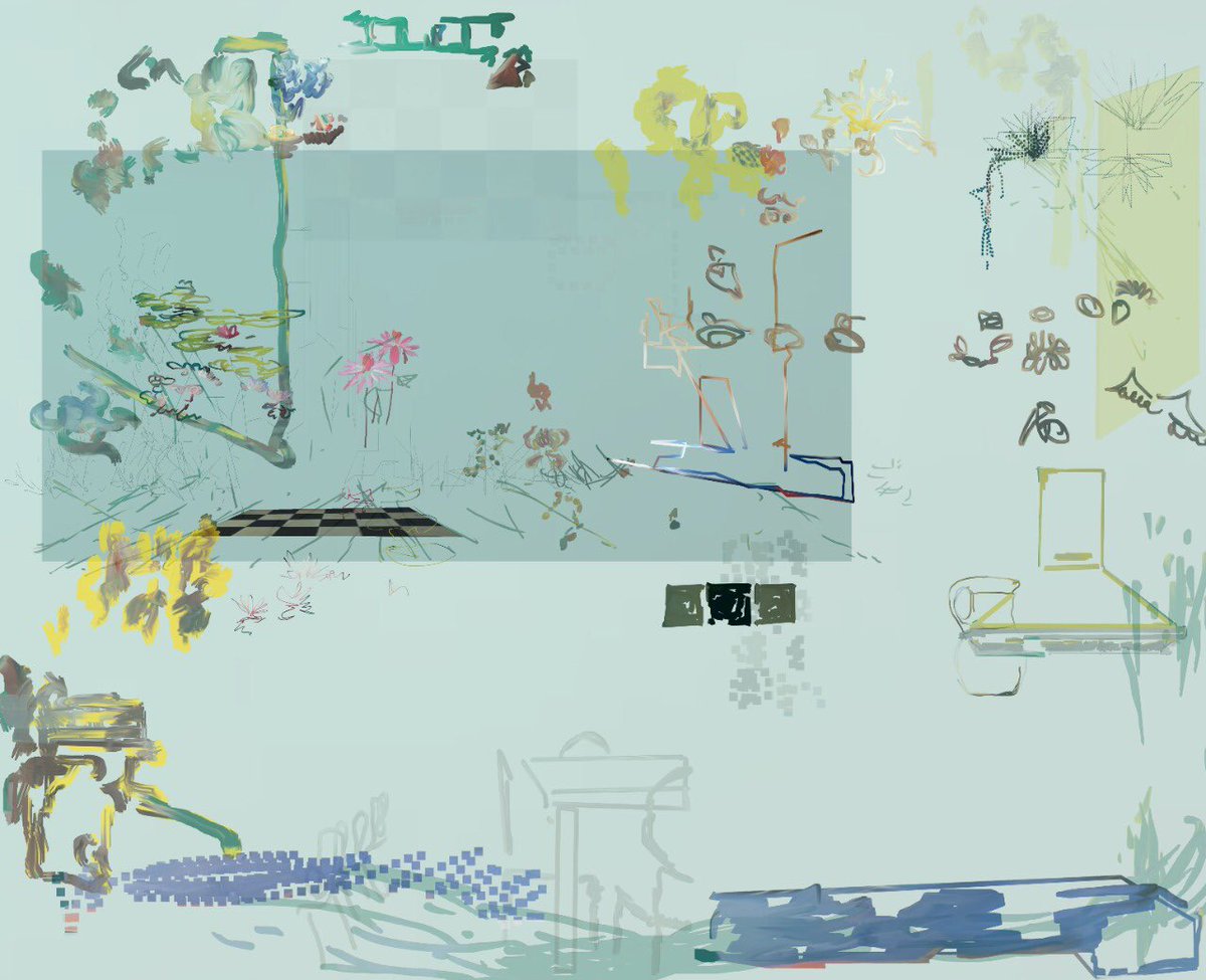 👁Room 30 68 by @petra_cortright 

Petra’s pieces, covered by gesture and by what seems to be uncontrolled expression, remind me of Twombly's aesthetic. But in the digital era mistakes are reversible, there is nothing random or impulsive in her artworks.

#NFTs #NFTartist