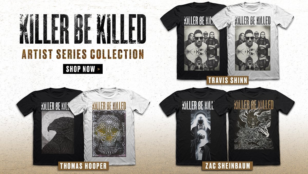 #KillerBeKilled X <a href="/Revolvermag/">revolvermag</a>
Shop the deluxe "Artist Series" merch line.
shop.revolvermag.com/collections/ki…