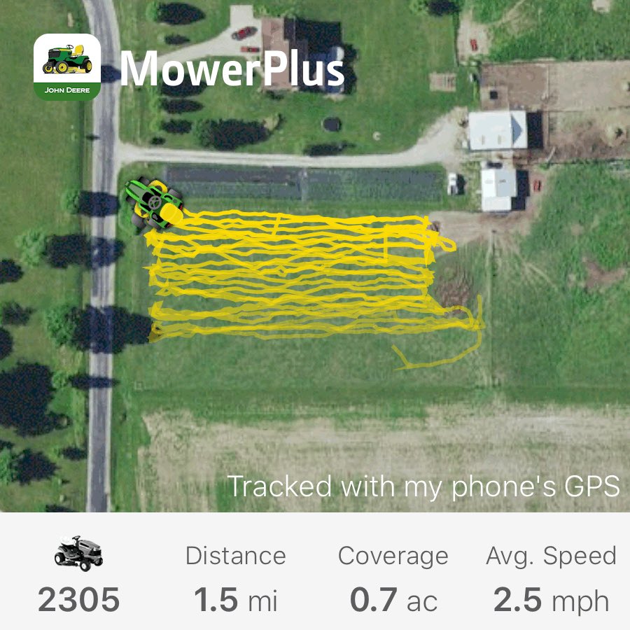 BohnsackJake's tweet photo. The grass was pretty tall so it slowed me down a bit but other than that it was a pretty solid mow. https://t.co/wtBq6gyaaZ