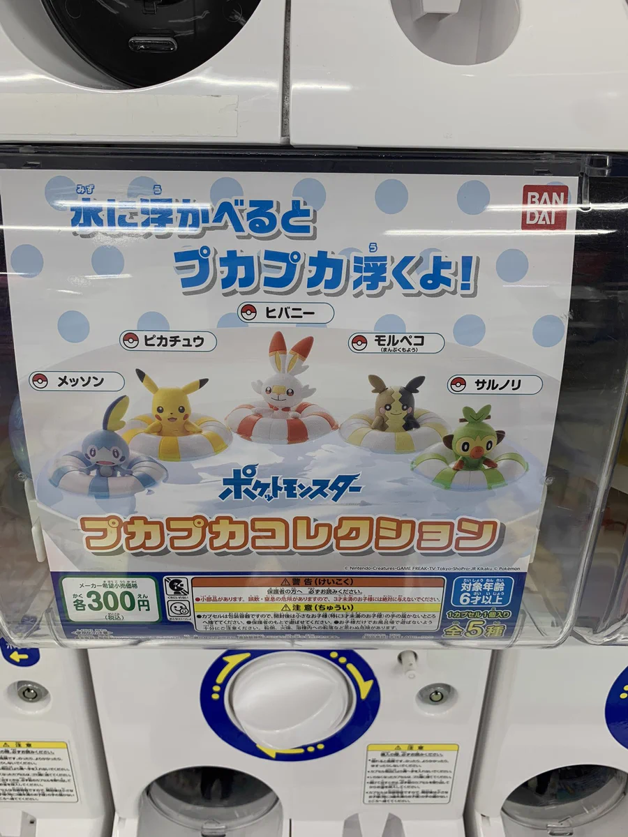水に浮かべるとプカプカ浮くポケモン達！…だけどヒバニー無理してない？ｗｗ