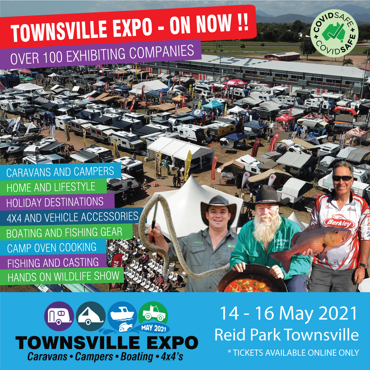 Townsville Expo is ON NOW !! 14th to 16th May, Reid Park Townsville. Tickets available online only from townsvilleexpo.com.au 

#Townsville #townsvilleshines #TownsvilleExpo