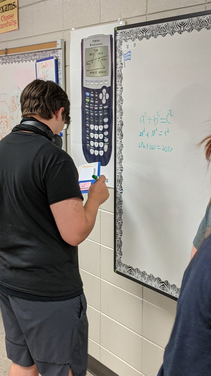 Tiffany Arnold (@arnoldteachmath) on Twitter photo When your students are waiting on their rides and randomly decide to practice the Pythagorean Theorem as a game 😍😍#teamRCE #RCEmath <a href="/RCEMiddle/">R.C. Edwards Middle</a> When your students are waiting on their rides and randomly decide to practice the Pythagorean Theorem as a game 😍😍#teamRCE #RCEmath <a href="/RCEMiddle/">R.C. Edwards Middle</a>