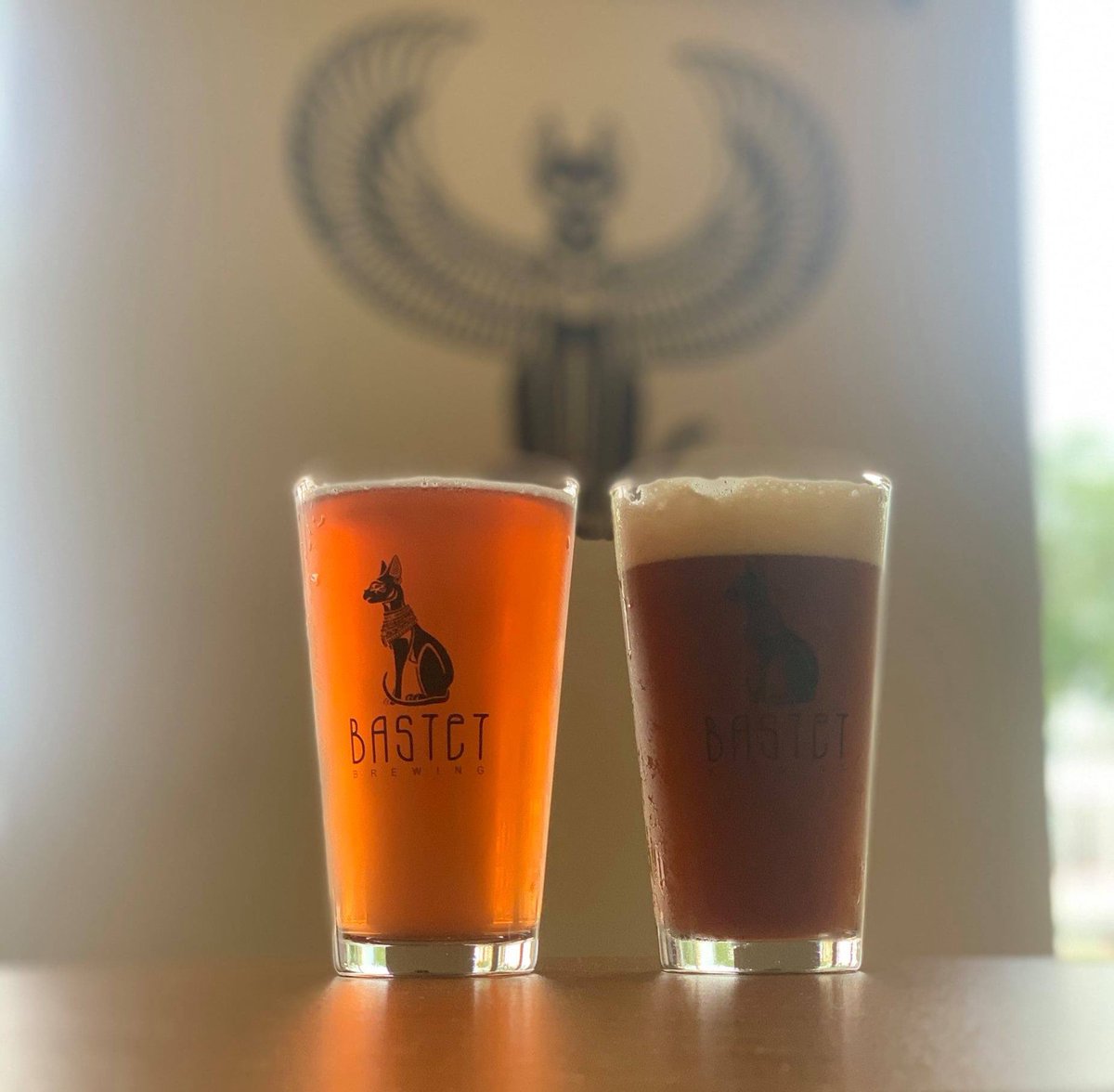 bastetbrewing's tweet photo. Thirsty yet? They are calling your name!

Sekhmet
Style: Dunkelweizen

A classic wheat-based ale with notes of banana and subtle clove spiciness balanced by a rounded, sweet maltyness. 

One of Those
Style: Cider

This cider was infused with a generous heap of cranberries. https://t.co/tDF2KdiS0V