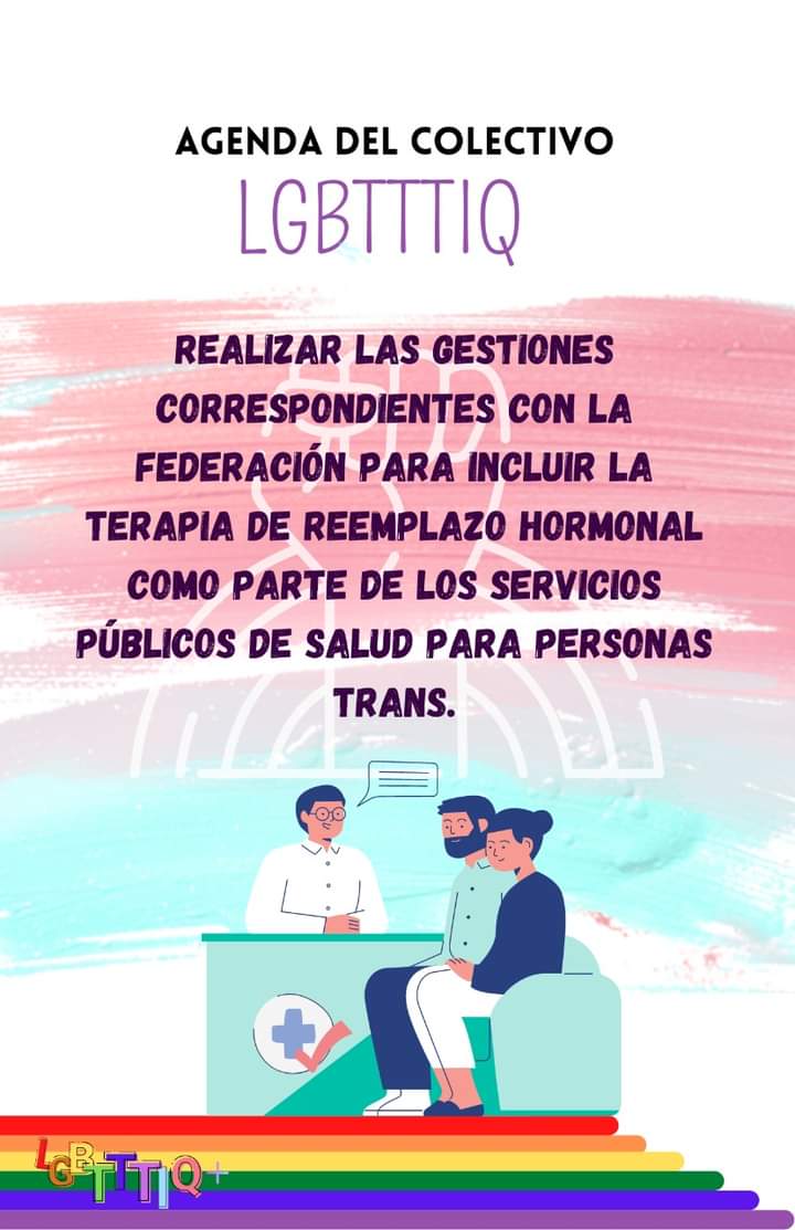 AlterInt's tweet photo. #AgendaLGBTYucatán2021 🏳️‍🌈🏳️‍⚧
(1/2) Realizar las gestiones correspondientes con la Federación para incluir la Terapia de Reemplazo Hormonal como parte de los servicios públicos de salud para personas trans. https://t.co/gssqY9ZVNg