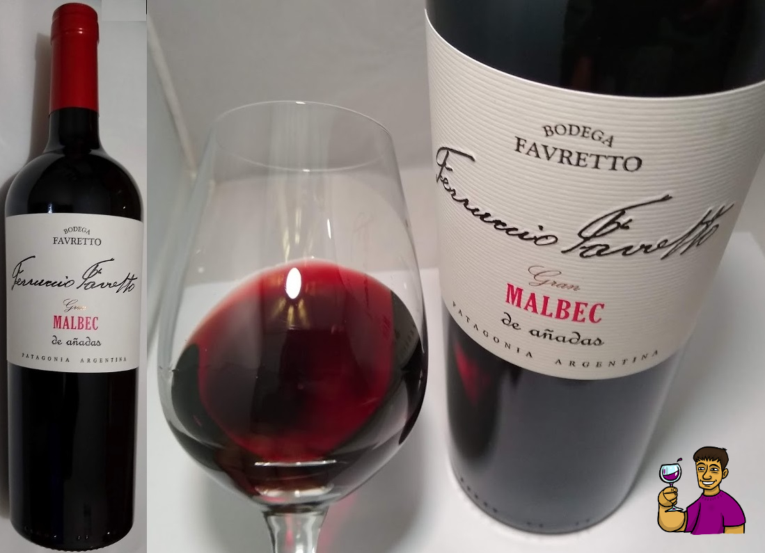 fabianmitidieri.blogspot.com/2021/05/ferruc…
Suave Malbec Patagónico de Villa Regina (Río Negro) con aromas de ciruelas, mermelada y toques especiados. En la boca se comporta redondo, con muy buen equilibrio y baja sensación de astringencia. Cierra con cuerpo medio, elegante, y persistencia media.