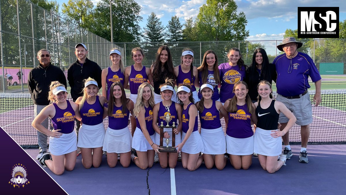 Congratulations to Warriorette Tennis - 2021 MSC Champions
