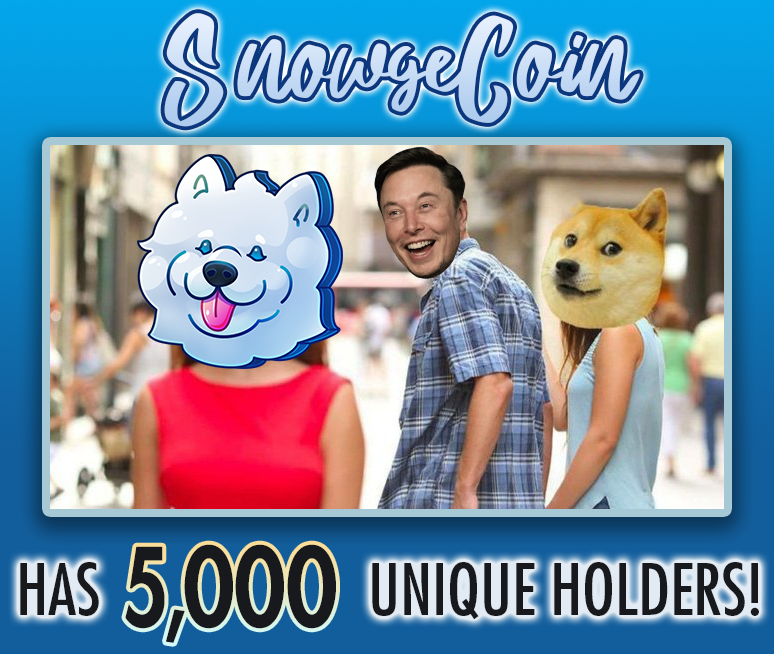 SnowgeCoin's tweet photo. Floofers unite! 5000 HOLDERS, CMC...and ANOTHER floofy #airdrop! $150 in $SNOWGE to the winner (doubled if you're a SNOWGE holder!)

Follow, retweet, like, and vote for us on https://t.co/Hj2ejRTGr4 to enter!

#bsc #defi #crypto #altcoin #snowgecoin #binance #doge #dogecoin https://t.co/6i63ui7mN4