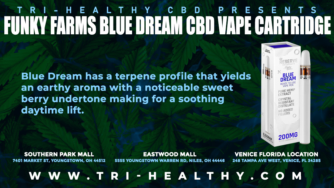 Including CBD, there are 600mg of total active cannabinoids inside this Broad Spectrum distillate, this allows the ‘entourage effect’ to be on full display with every toke. bit.ly/3gNaMsE #vapecbd #bluedream #relax #hemp #vape #THC #funkyfarms #hempextract