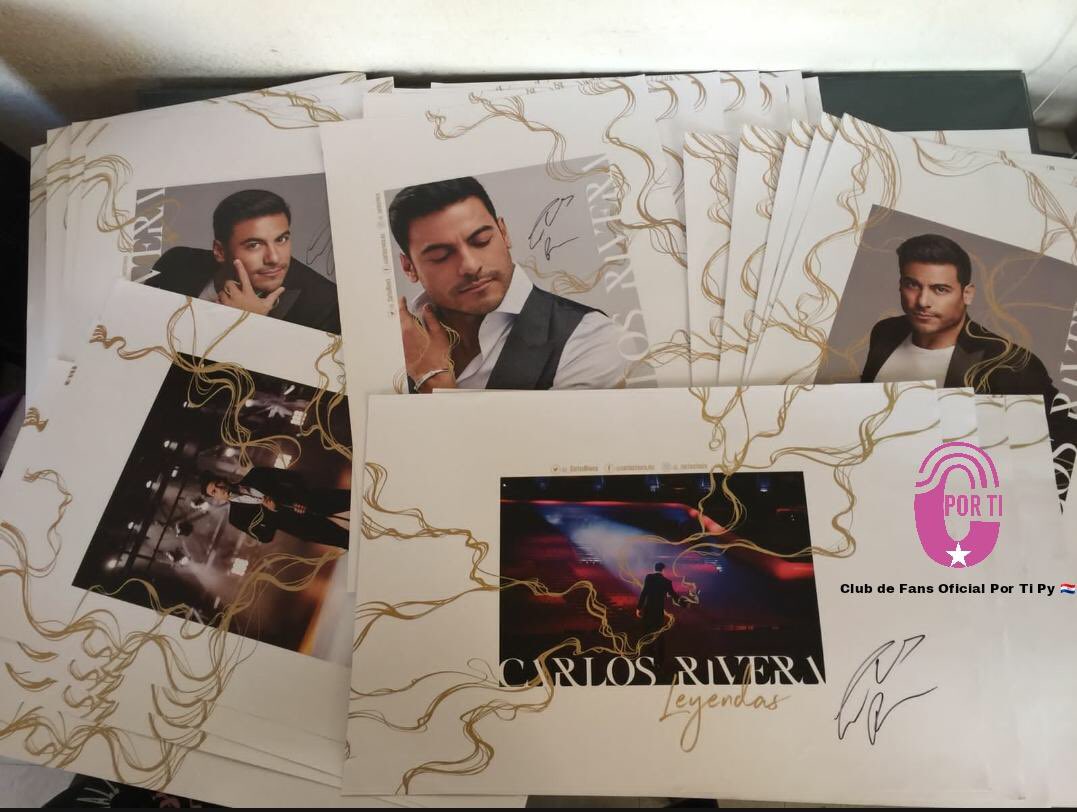 CR_ClubPorTi's tweet photo. Imagino su carita de felicidad.     Chicas @portipy.  @_CarlosRivera   Cuando les lleguen estos posters  a PARAGUAY       Van en camino ✈️. #RiveristasPorTi https://t.co/oUZpMrmaKk