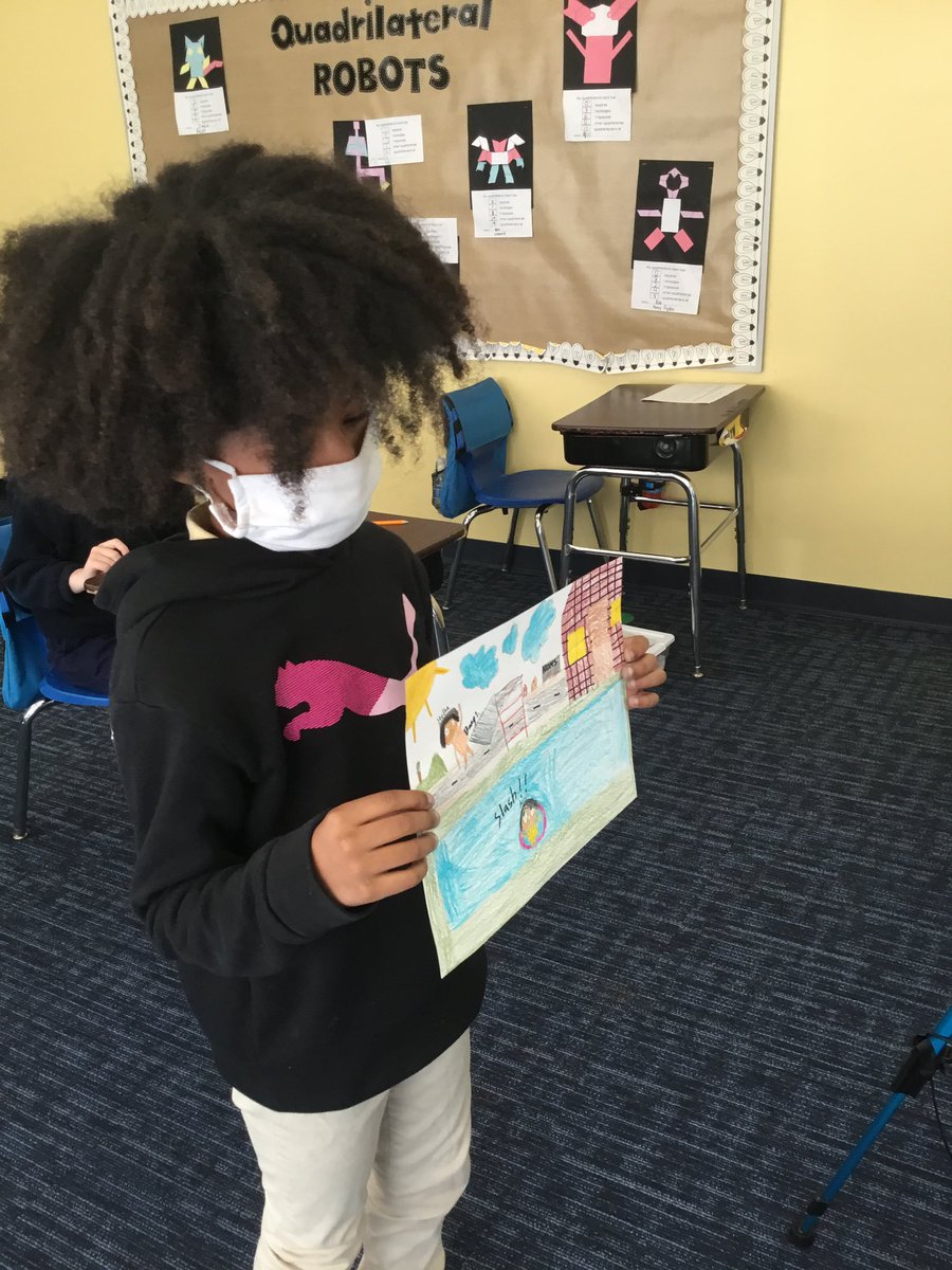 CompTeacherK_5's tweet photo. 2nd Gr. @shady_side loved connecting with @MissSandora’s students @FosterSchoolMTL to share How We Play, based on the book This is How We Do It: One Day in the Lives of Seven Kids Around the World by Matt Lamothe. We discovered we like many of the same activities! @also_design https://t.co/ANIOtqTfxu
