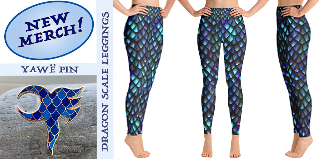 Christopher Paolini on X: Show off your inner dragon! 🤩🐉💙 . Be  beautifully bold in these new dragon scale leggings.   . Become an ally to the elves with this  Saphira-blue yawë