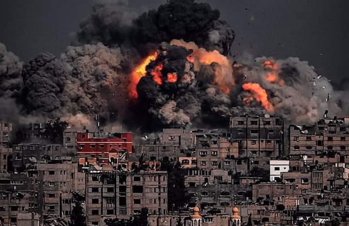 “You take my water, burn my olive trees, destroy my house, take my job, steal my land, imprison my father, kill my mother, bombard my country, starve us all, humiliate us all, but I am to blame: I shot a rocket back.” - Chomsky #GazaUnderAttack #GenocideinGaza