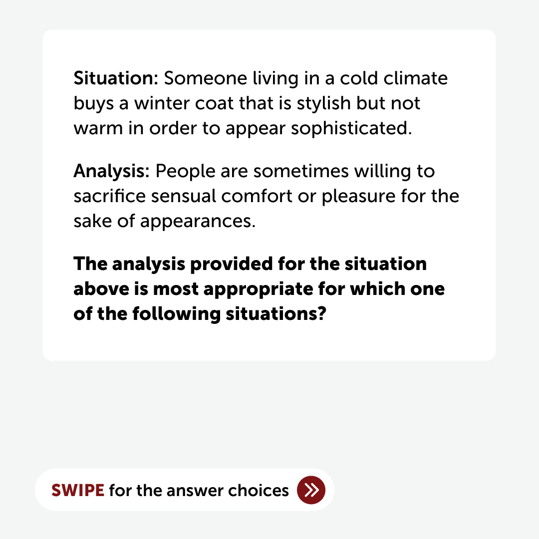 LSATMax's tweet photo. This is the first of many Logical Reasoning Drills! Comment below the correct answer and keep swiping to find out if your right ๐We can't wait to see your answers!
#lsatmax #lsat #lawschool #getgreatgrades #studytips #studytools #students #pursueyourdreams #achievegreatness https://t.co/Q7hQH5Zpuy