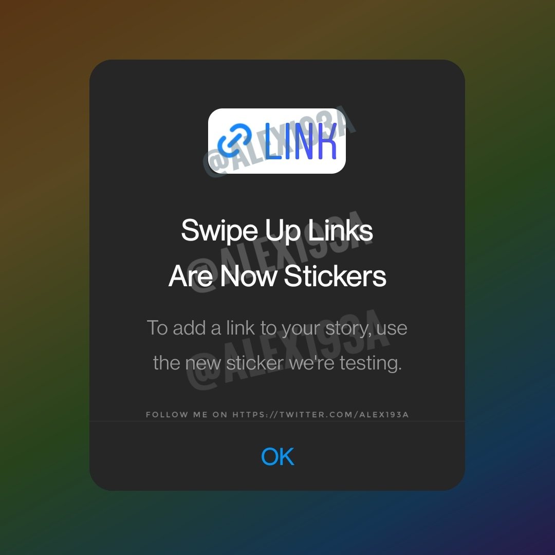 na imagem aparece o sticker link que provavelmente será anunciado oficialmente em breve