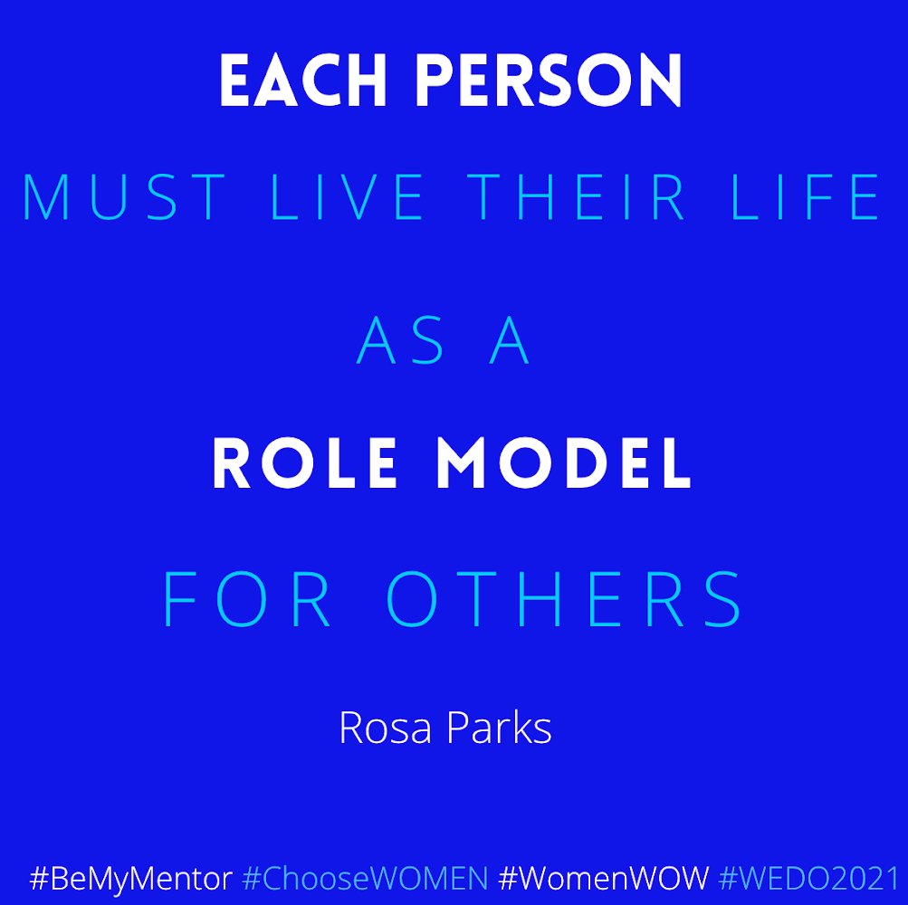 “Each person must live their life as a role model for others.” - Rosa Parks #womenofimpact #inspiration #motivation #womeninbusiness #womenleaders #choosewomen #WomenWOW #WEDO2021
