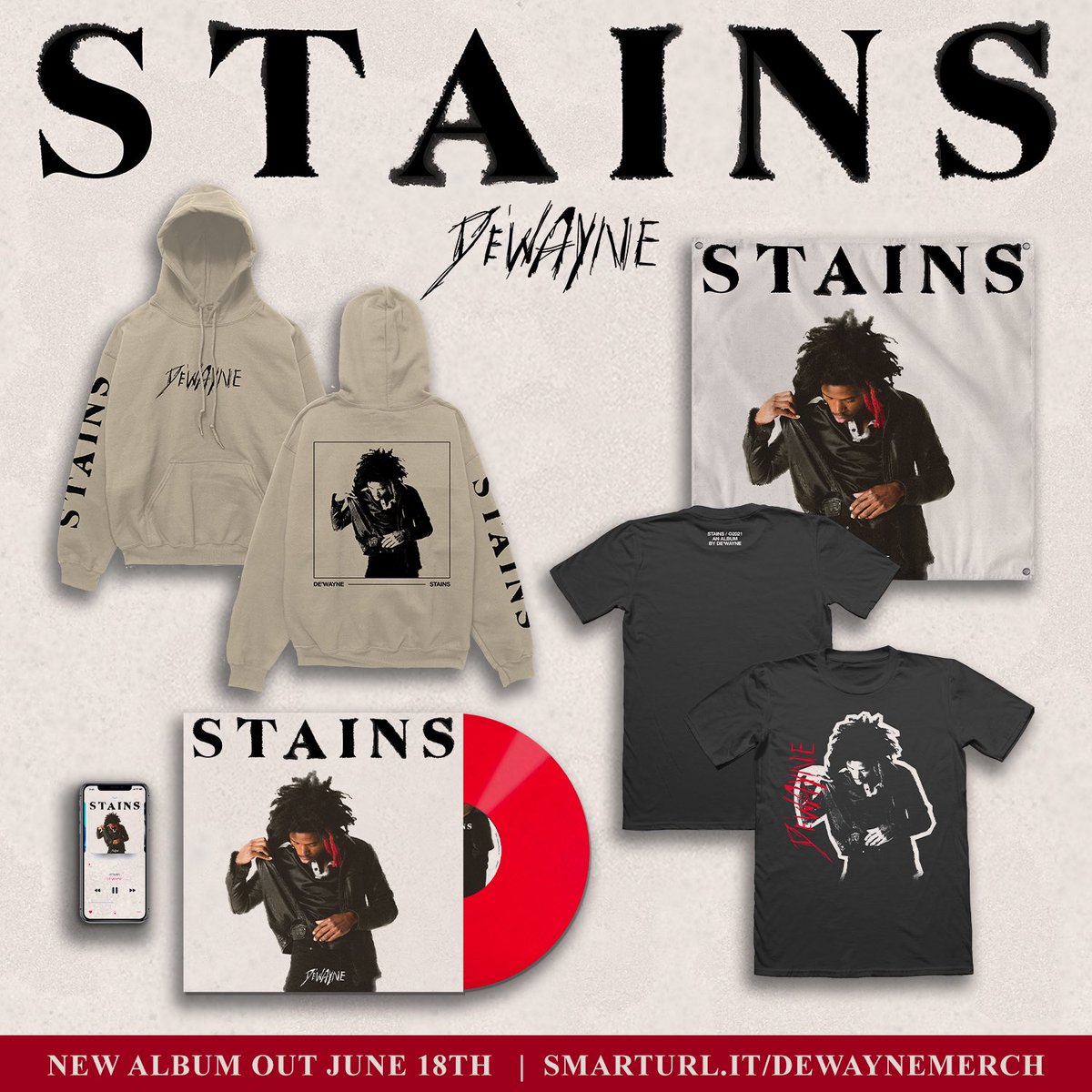 PRE-ORDER STAINS and maybe even get some of the other pretty things here AHHH smarturl.it/DEWAYNEmerch