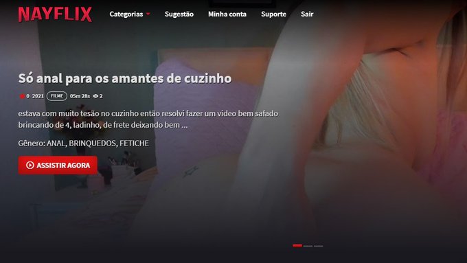 Video online no Nayflix 😈brincando com o cuzinho em varias posi&ccedil;&otilde;es😏   ❣️https://t.co/WUcCkTYpT3 https://t