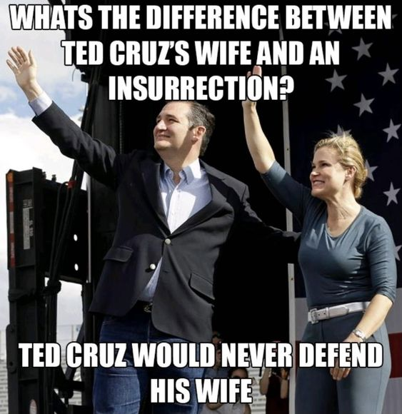 Michael_Filak's tweet photo. @SenTedCruz Unlike you. Wish you'd stayed in either Canada or Mexico. Heck, We'd be willing to trade you and a GQPer to be named later for Celine Dion. But they'd probably hold out for an A-lister instead of a GQPer. #CancunCruz https://t.co/j73oF9mKNt