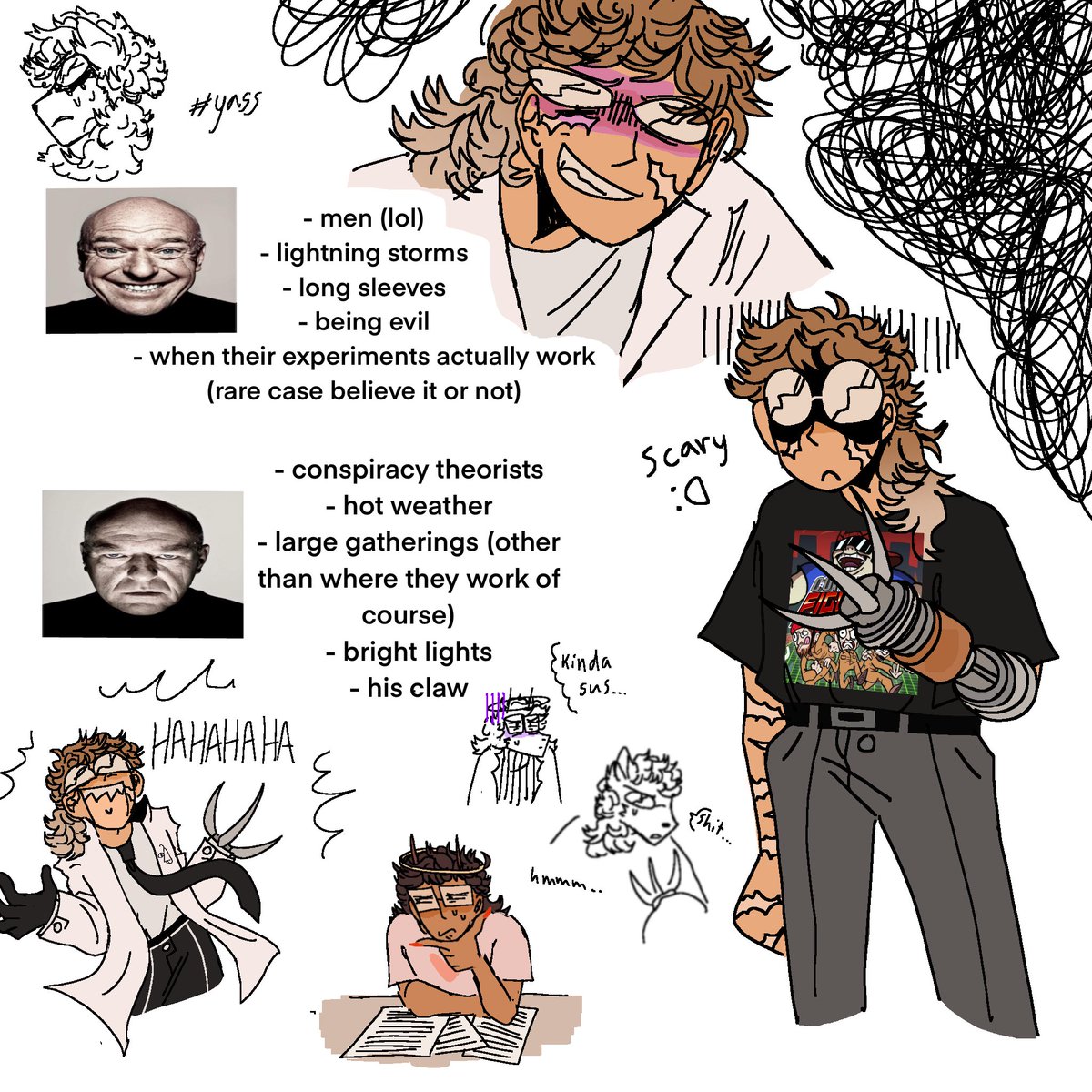 (LDOC)
THIS IS MASON :D they're based off of atomic copper claw + a few other songs
more info about him in this thread, i plan on drawing him a lot ^_^ 