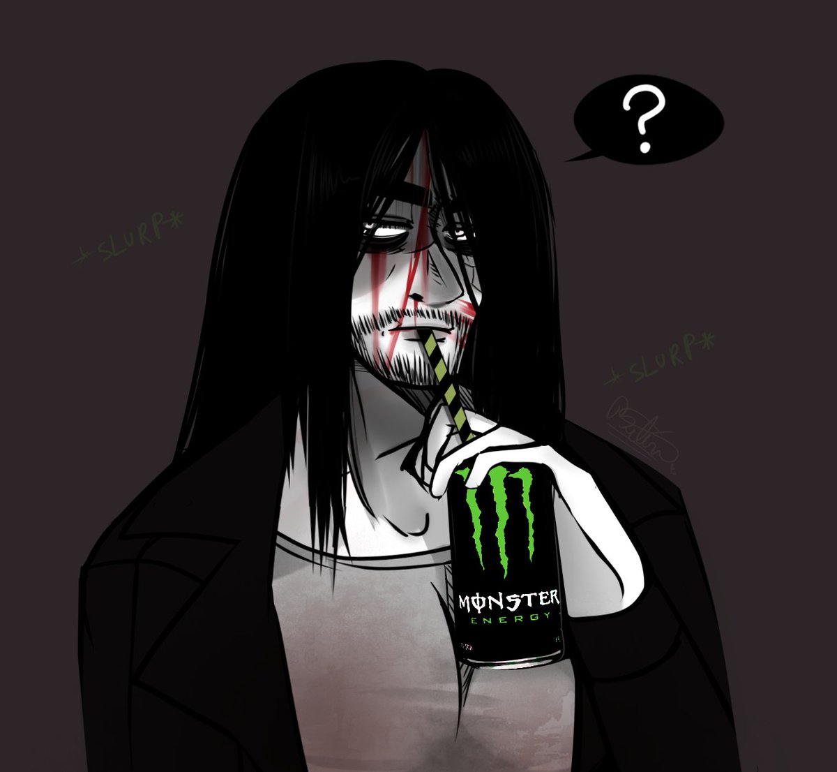 belenlizalde11's tweet photo. i draw my Edgy BF notty drink monster...and bleeding
🥤💚🖤🩸💀
(I have no context...I have insomnia and I can think of many stupid things so as not to fall into madness...
I should be working in my comms...fuck )
#edgy #monster #hatred #hatredgame #destructivecreation #shitpost https://t.co/EKJlYwrCVI