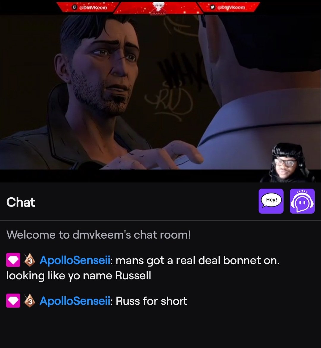 Yoooo my son <a href="/DMVKeem/">Keem</a> rocking the bonnet tonight looking like somebody Auntie Bernice 😂😂😂😂. Come show him some love!
#RealMenWearBonnets
Twitch.tv/dmvkeem
@gang_straw
<a href="/SGH_RTs/">SocialGamingHub Retweets</a>
<a href="/stream_rt/">StreamTeam</a>
<a href="/SpideyRTs/">Spidey RTs</a>