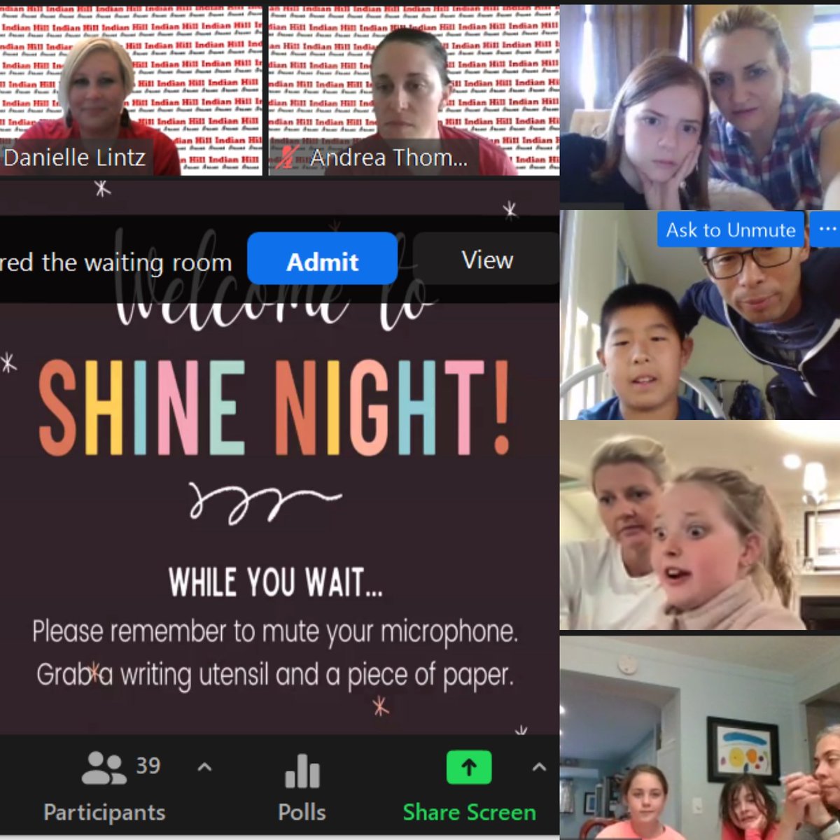 Our first virtual SHINE night showcasing our UA classes was a blast! So much great thinking in our escape rooms. #ihpromise #ihelementary