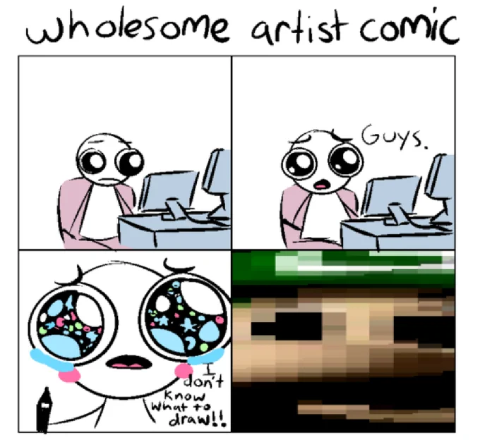 wholesome artist comic 