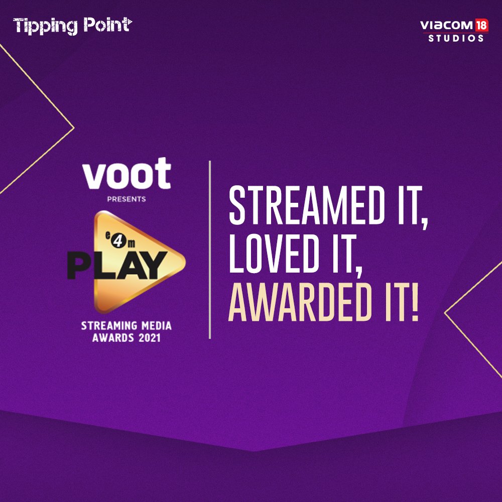 TippingPoint_In's tweet photo. You binged with us, now it's time to celebrate with us! Jamtara, Taj Mahal 1989 and She win big at #E4MPlayAwards!

#Jamtara #TajMahal1989 #She #E4MPlay @e4mevents @NetflixIndia @Viacom18Studios @AndhareAjit #TippingPointFilms https://t.co/SrBWHDwKQG