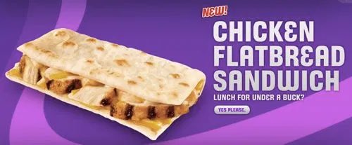 shloggs's tweet photo. Chicken flatbreads from Taco Bell https://t.co/O6lwcWYh6E