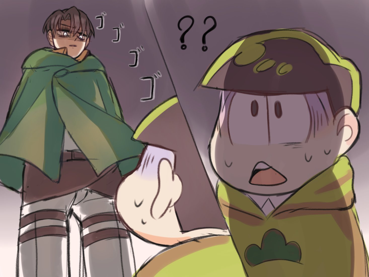 Uzivatel Nepi Na Twitteru They Are My Beloved Bias And Do Share The Same Voice Actor So Crossover Is Here I Come W 進撃の巨人 おそ松さん Attackontitan Osomatsusan T Co Rwckylnpbj Twitter