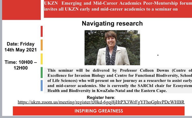 Brendazola's tweet photo. Calling for Early and mid-career researchers! Today is the day, if you haven’t registered...please do so.                                              Register here:
https://t.co/EamO2k311o… https://t.co/hrkOLd1hbV
