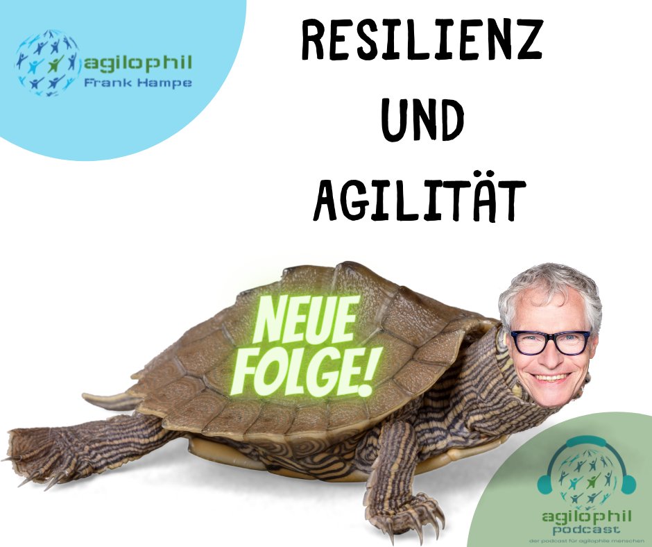 agilophil1's tweet image. 𝗥𝗲𝘀𝗶𝗹𝗶𝗲𝗻𝘇 𝘂𝗻𝗱 𝗔𝗴𝗶𝗹𝗶𝘁𝗮̈𝘁🐢 🐕 
Resilienz ist auch so ein Wort, welches zur Zeit in aller Munde ist. Doch was steckt dahinter? Und lässt sich #Resilienz mit #agilem Arbeiten verbinden? Oder ist es sogar ein Teil davon?

Höre in dieser spannenden und lehrreichen