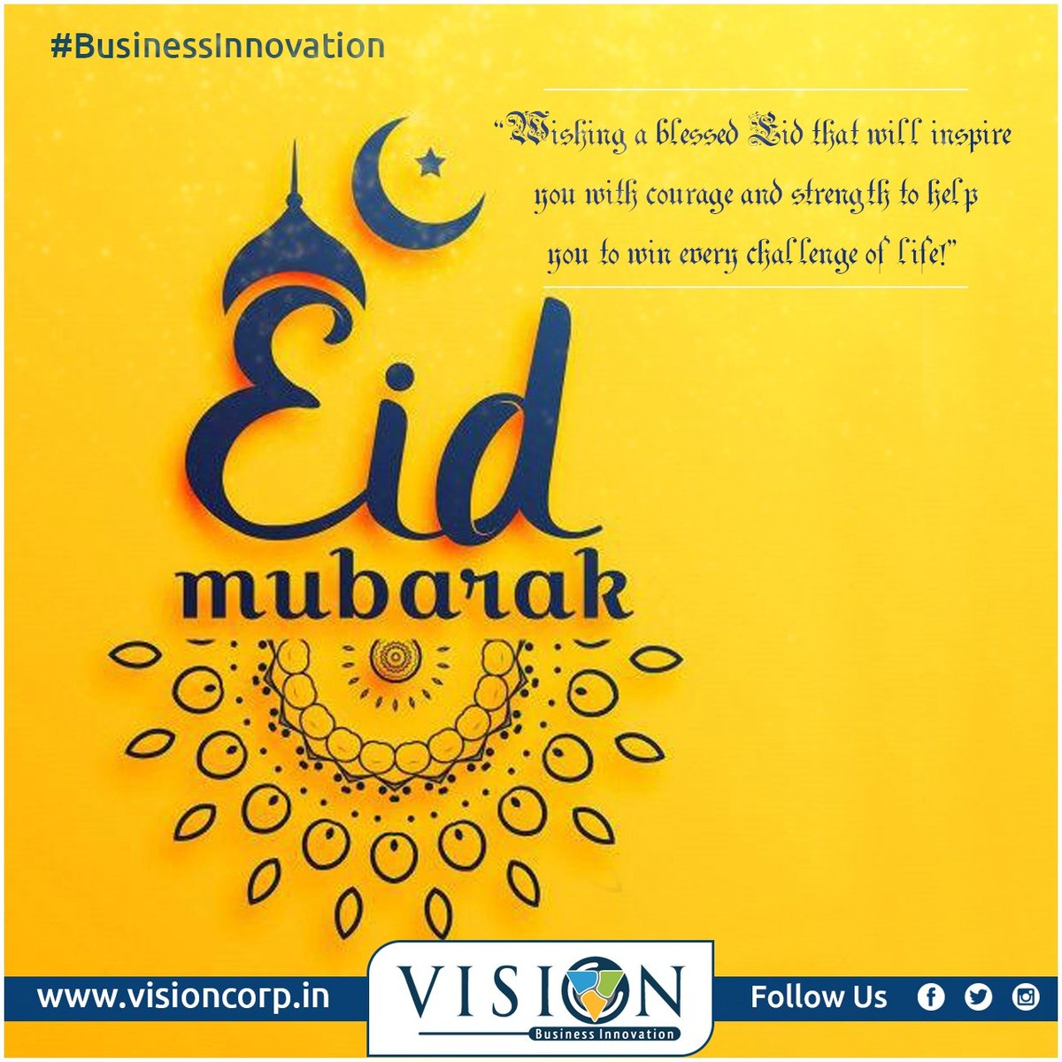 _VisionCorp's tweet photo. A very blissful Eid ul Fitr to you and your family. #EidMubarak
#HappyEid
#VisionCorp #VisionCommunication #VisionBuildCare #BusinessInnovation https://t.co/x8sFxM33ct