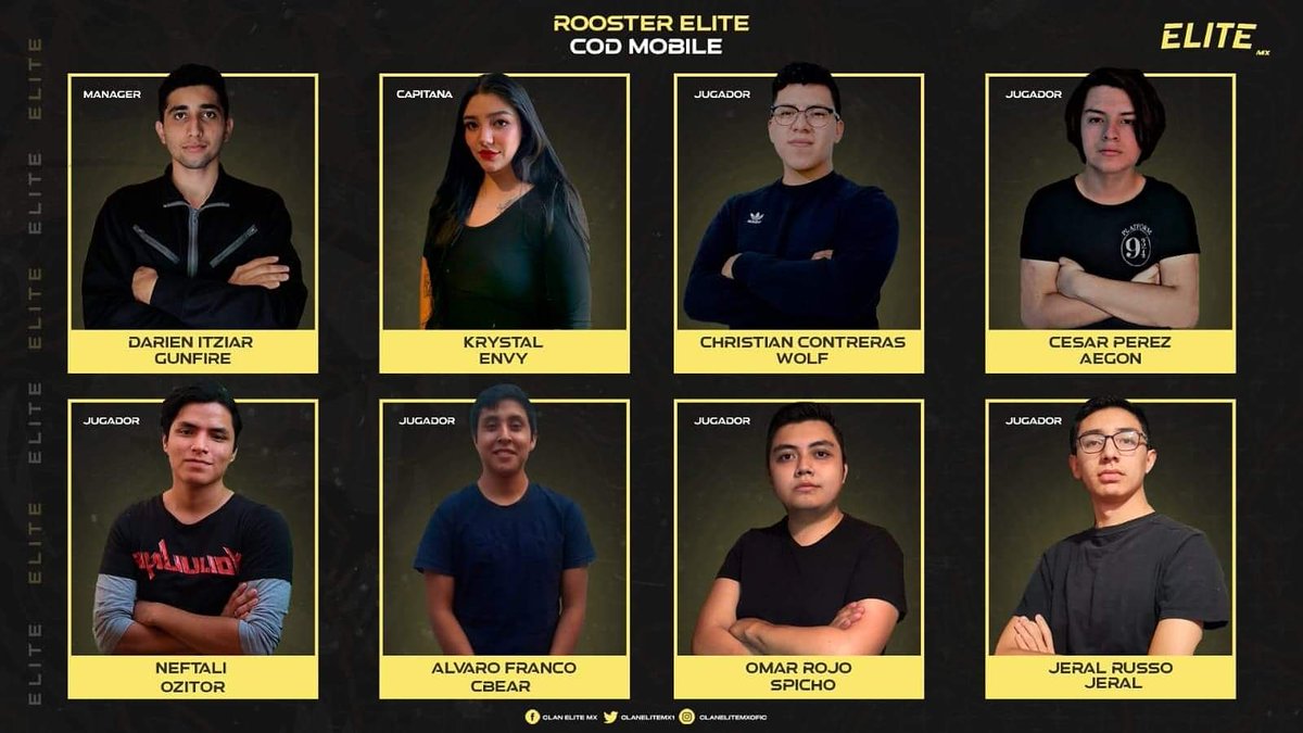 Clan Elite Mx (@clanelitemx1) on Twitter photo Ya conoces a nuestro roster de CoD Mobile ?
Se han esforzado y mejorado para llegar a la cima de la network 💪🏻😎
Únete a la élite:
Contacto@clanelitemx.com
#CoDMobile #FuerzaColombia @codm_tnm <a href="/_SpanishNetwork/">Spanish Network</a> #Somoslaelitedemexico <a href="/LVPmex/">LVP Liga de Videojuegos Profesional México.</a> <a href="/ligaaceesports/">Liga Ace Esports</a> Ya conoces a nuestro roster de CoD Mobile ?
Se han esforzado y mejorado para llegar a la cima de la network 💪🏻😎
Únete a la élite:
Contacto@clanelitemx.com
#CoDMobile #FuerzaColombia @codm_tnm <a href="/_SpanishNetwork/">Spanish Network</a> #Somoslaelitedemexico <a href="/LVPmex/">LVP Liga de Videojuegos Profesional México.</a> <a href="/ligaaceesports/">Liga Ace Esports</a>