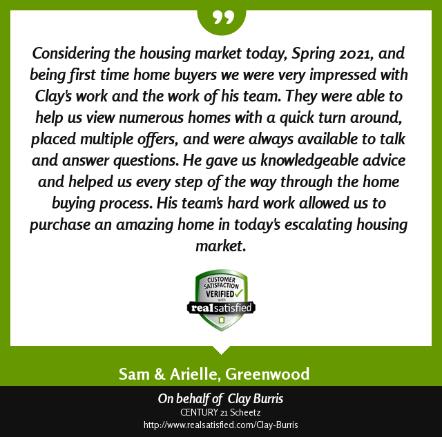 317Realtor's tweet photo. I’m so thankful for the opportunity to work with clients like this. https://t.co/iW41JZ3xxQ via @realsatisfied https://t.co/W4k6fPbZqV